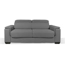 Divano letto Mercurio 3 posti in tessuto Barrel 90 grigio