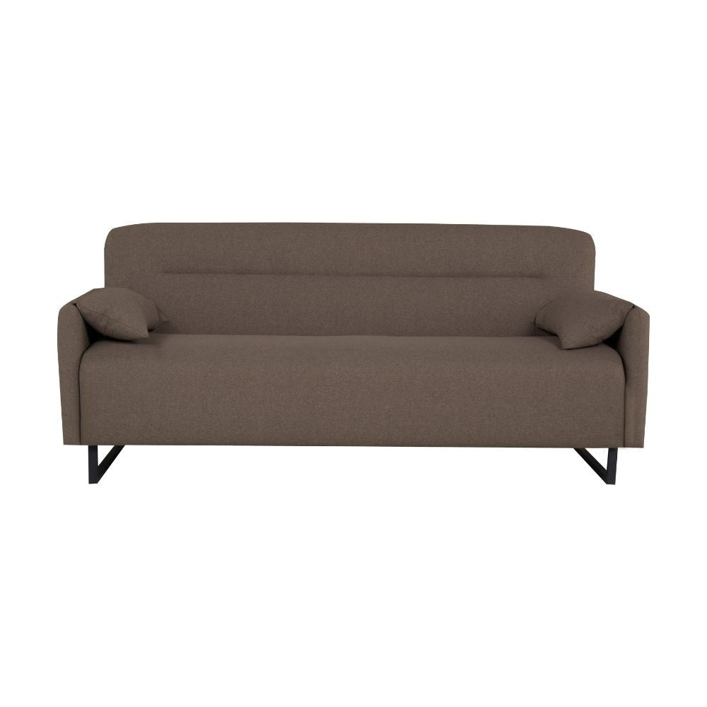 Divano letto Odin 3 posti in tessuto beige