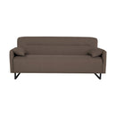 Divano letto Odin 3 posti in tessuto beige