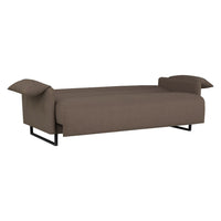 Divano letto Odin 3 posti in tessuto beige