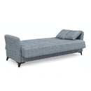 Divano Loren 3 posti con letto contenitore in tessuto colore Mina 14 grigio