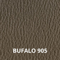 Divano Marzia 3 posti con schienali basculanti e poggiatesta reclinabili in tessuto buffalo 905 tortora