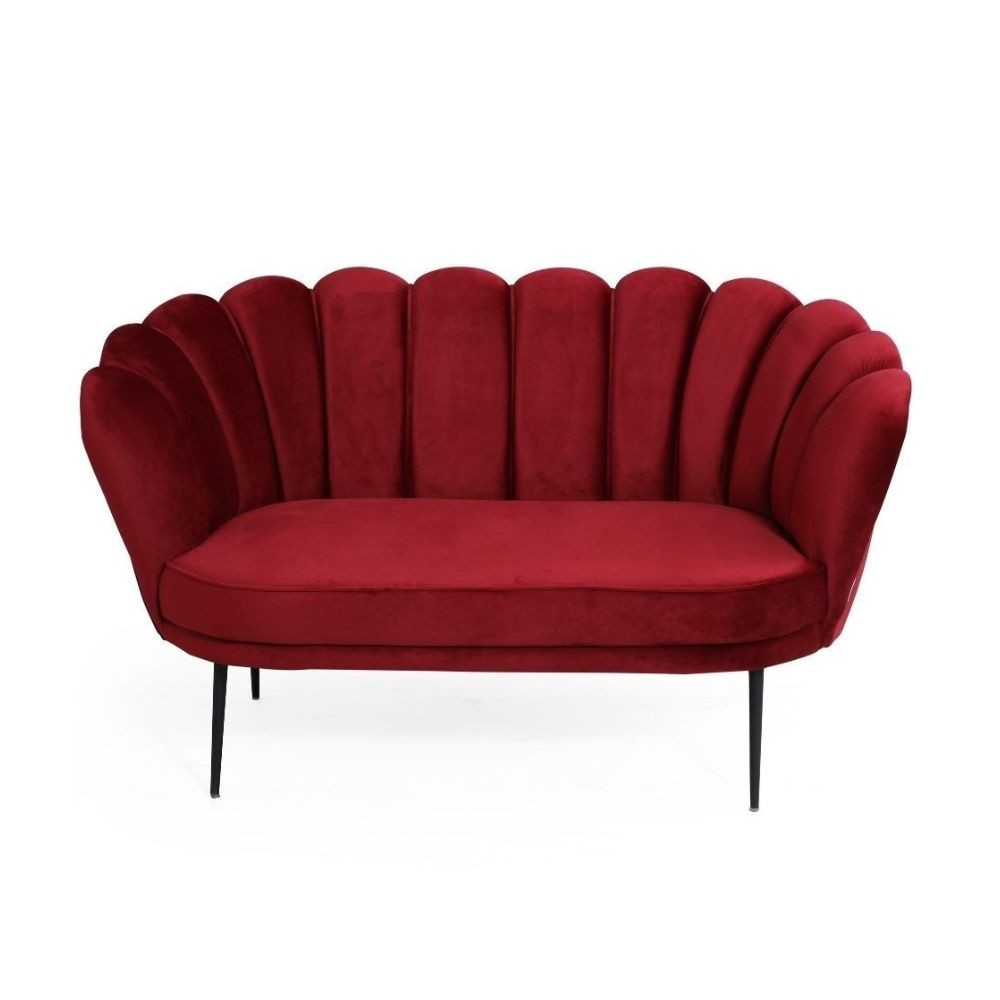 Divano Orel in velluto rosso Riviera 10