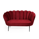 Divano Orel in velluto rosso Riviera 10