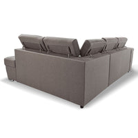 Divano penisola destra London Style funzione letto taupè