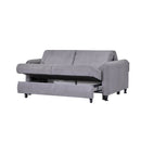 Divano Ravit grigio con letto estraibile e contenitore