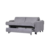 Divano Ravit grigio con letto estraibile e contenitore
