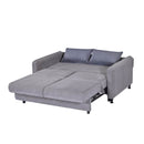Divano Ravit grigio con letto estraibile e contenitore