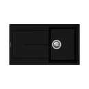 Enigma D100 lavello vasca e gocciolatoio nero
