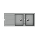 Enigma D200 lavello 2 vasche e gocciolatoio croma