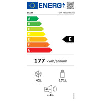 Frigorifero doppia porta Sharp SJFTB01ITXJE 213 lt statico colore beige classe E