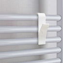 Gancio per asciugamani 4 pezzi colore bianco