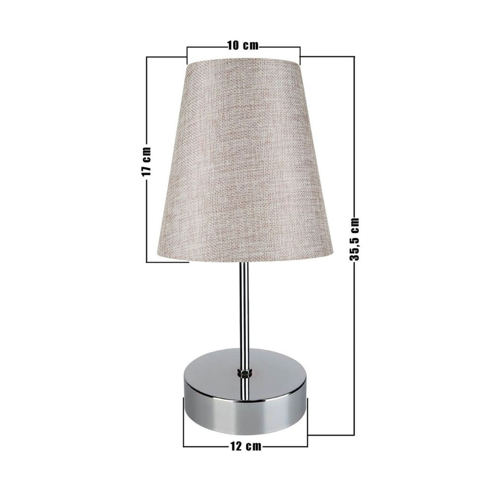 Lampada da tavolo Estelya AZ1068 cromo beige