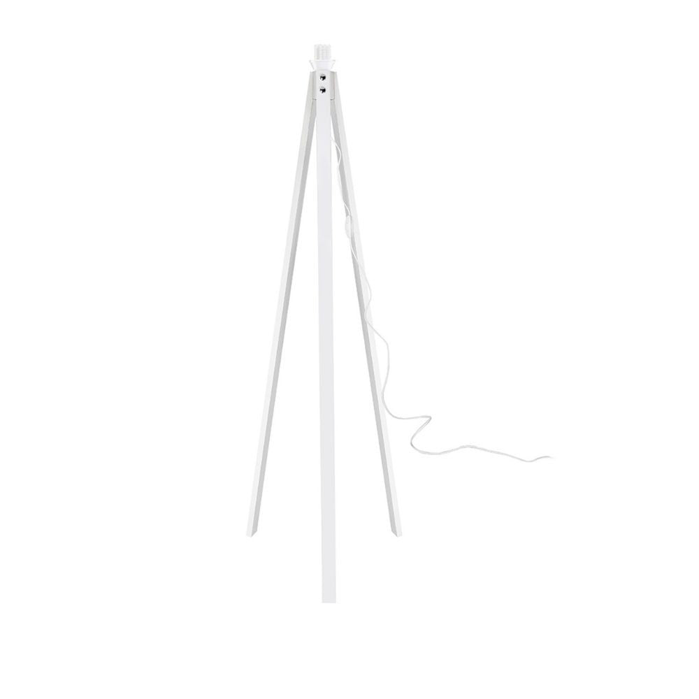 Lampada da terra Deco MDL3006 treppiede legno bianco