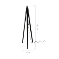 Lampada da terra Deco MDL3010 treppiede legno nero
