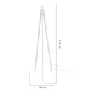 Lampada da terra Rodi ASZ1239 treppiede bianco