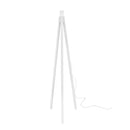 Lampada da terra RODIBI1751 con piantana bianca e paralume bamboo