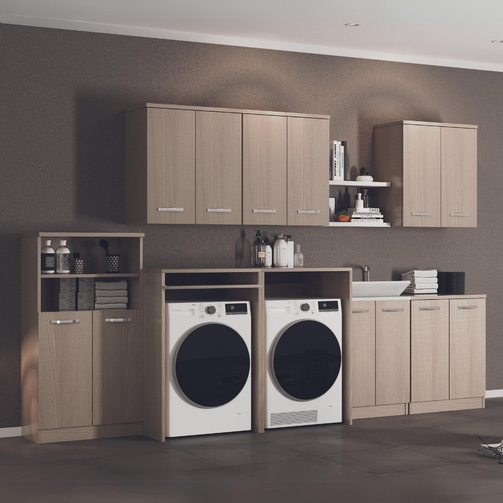 Laundry coprilavatrice in legno 71x65x105 olmo
