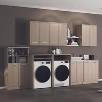 Laundry coprilavatrice in legno 71x65x105 olmo