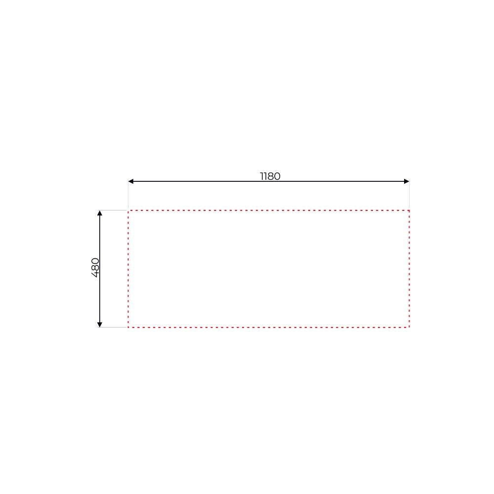 Lavello appoggio 50 series 120x50 cm 2 vasche SA127 destro