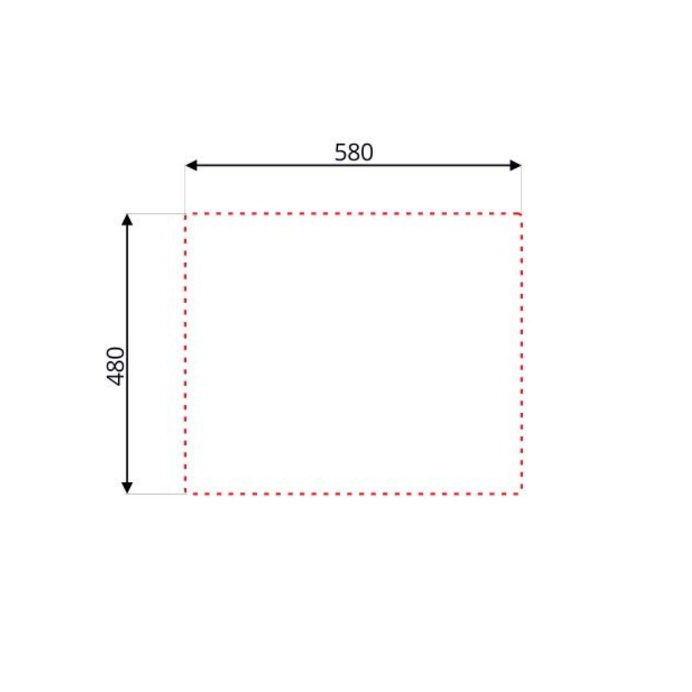 Lavello 60x50 reversibile Rondo' EC196