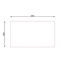 Lavello 86x50 2 vasche SA322