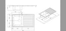 Lavello SAXT331A 86x50 cm sinistro