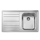 Lavello Smeg LE861S2 86x50 cm 1 vasca con gocciolatoio sinistro inox