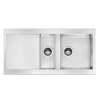 Lavello Smeg LQR1002 100x50 cm 1 + 1/2 vasca con gocciolatoio reversibile inox