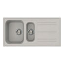Lavello Smeg LZ102AL 1 + 1/2 vasca con gocciolatoio reversibile 100x50 cm. alluminio