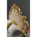 Letto matrimoniale barocco Aleksandra crema contenitore