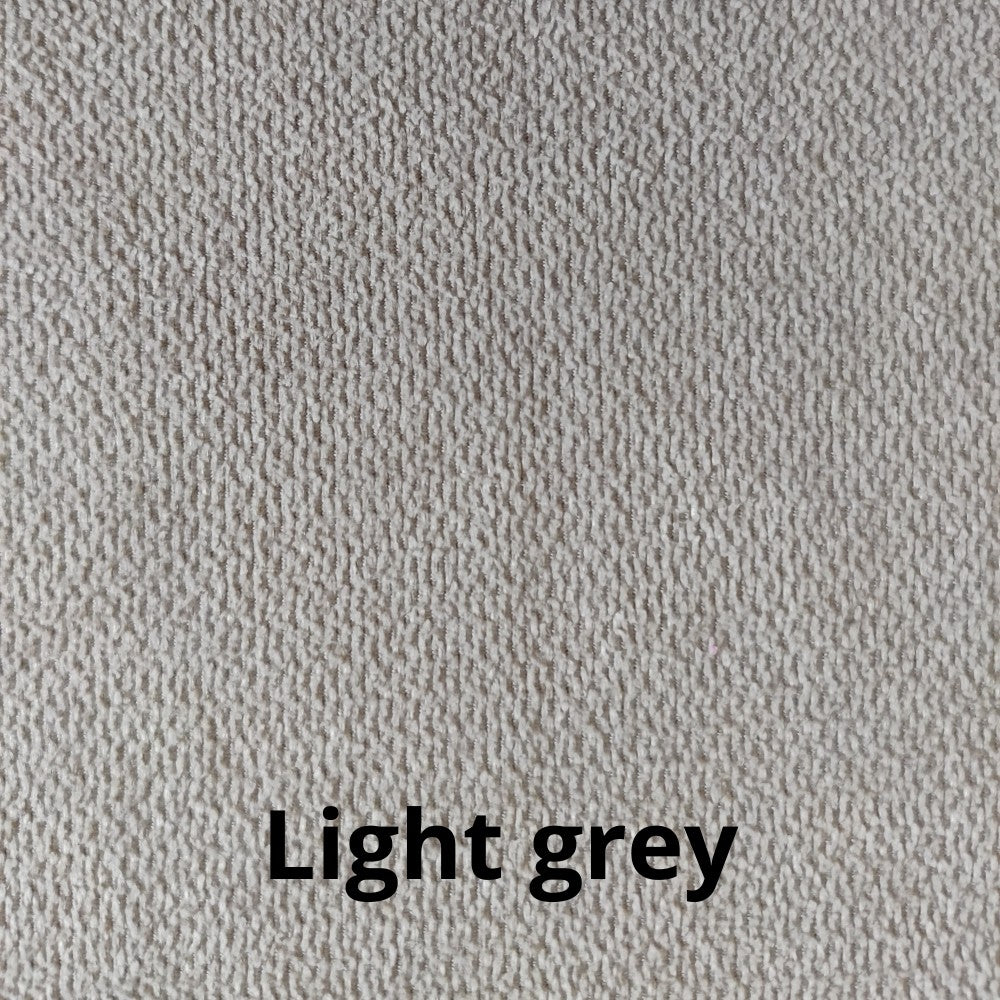 Letto matrimoniale Ascoli contenitore in tessuto grigio chiaro