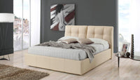 Letto matrimoniale Melia con contenitore crema
