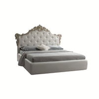 Letto matrimoniale Savoia bianco con contenitore