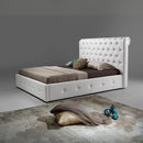 Letto una piazza e mezza Peninsula bianco con contenitore