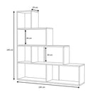 Libreria a scala Alis 145x145 cm. bianca