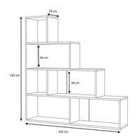 Libreria a scala Alis 145x145 cm. bianca