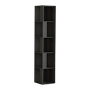 Libreria angolare Piano antracite 5 ripiani 31,4x31,4x158,9