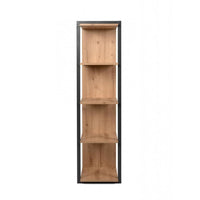 Libreria Denver 31 a cubi colore rovere quercia con profili antracite