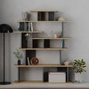 Libreria design Apollon rovere e antracite