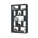 Libreria Face grigio cemento 90x30x170H cm