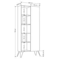 Libreria Jedda rovere con anta antracite