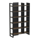 Libreria Leno colore antracite ripiani noce 94x160