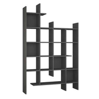 Libreria Manco antracite 6 ripiani 122x25.5x188H