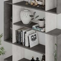 Libreria Mito colore bianco vintage e retro grey