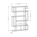 Libreria Mito colore bianco vintage e retro grey