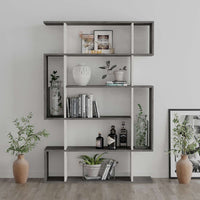 Libreria Mito colore bianco vintage e retro grey