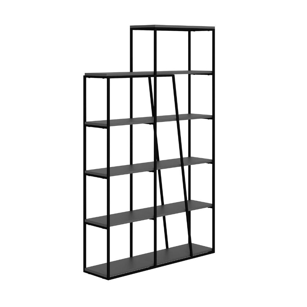 Libreria Pal colore antracite 110x29x178 cm