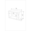 Libreria pensile Monroe composta da 3 quadri RF141104