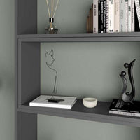 Libreria Wish estensibile angolare antracite 200h